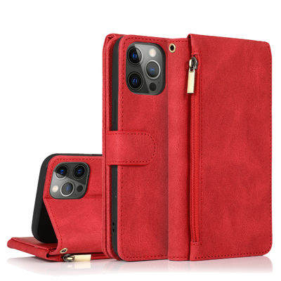 Portfel Etui na telefon Iphone Skórzane etui Luksusowy oryginalny nowoczesny styl