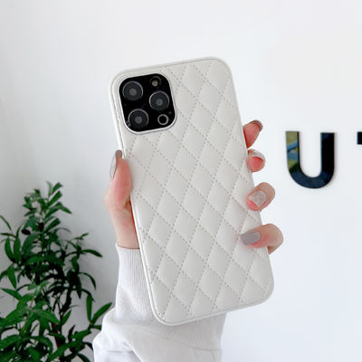 Puchowa skórzana skórzana tylna obudowa telefonu dla iPhone'a 12 Pro Max