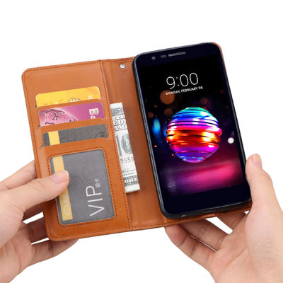 OEM / ODM Skórzane etui na telefony Google Pixel Spersonalizowane etui na telefon z portfelem