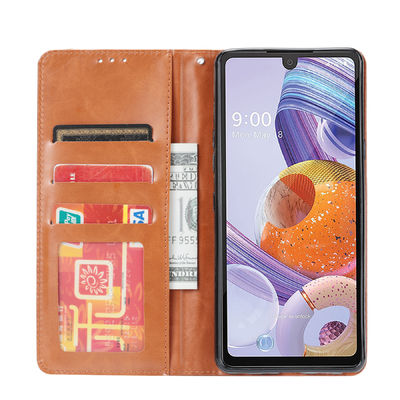 Odporny na wstrząsy futerał na telefon komórkowy LG Tpu Leather Exquisite OEM Dostosowany