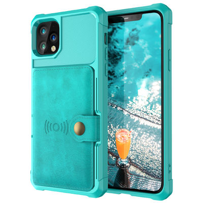 Skórzany portfel na telefon OEM Odporny na wstrząsy uchwyt na kartę Magsafing na Iphone 14