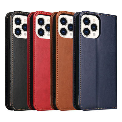 Wodoodporne skórzane etui na telefony Spersonalizowane etui na portfel do iPhone'a