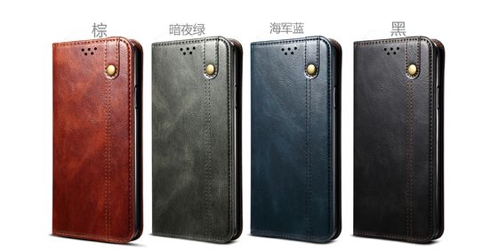 Exquisite Iphone Prawdziwy skórzany futerał Odporny na zabrudzenia Luksusowy portfel Etui na telefon