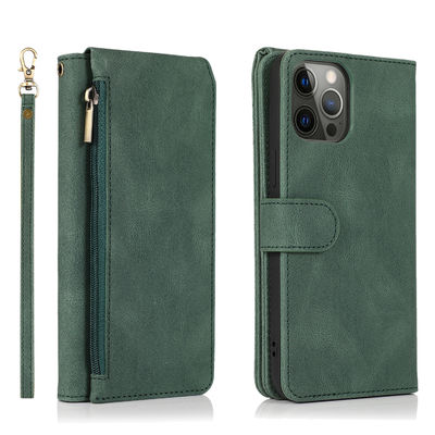 Portfel Etui na telefon Iphone Skórzane etui Luksusowy oryginalny nowoczesny styl