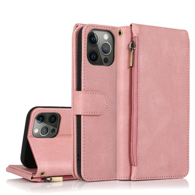 Portfel Etui na telefon Iphone Skórzane etui Luksusowy oryginalny nowoczesny styl