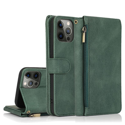 Portfel Etui na telefon Iphone Skórzane etui Luksusowy oryginalny nowoczesny styl