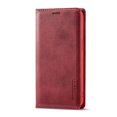 Portfel Etui na telefon Iphone Skórzane etui Czerwone etui na telefon w nowoczesnym stylu