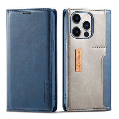 Portfel Etui na telefon Iphone Skórzane etui Czerwone etui na telefon w nowoczesnym stylu