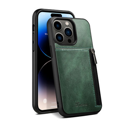 Oryginalne skórzane etui na telefon Luksusowe etui na portfel do iPhone'a Nowoczesne