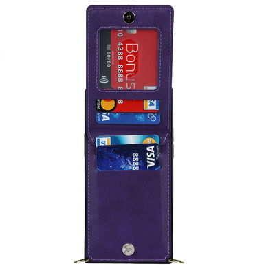 Luksusowe skórzane etui na telefon Prawdziwy skórzany portfel na iPhone'a