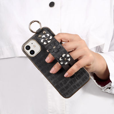 Dostosowane etui na telefony LG Pu Skórzany, odporny na wstrząsy pasek na smycz