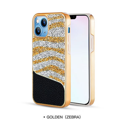Bezszwowe etui na telefon iPhone 11 z brokatem Nieszkodliwy materiał ze skóry PU