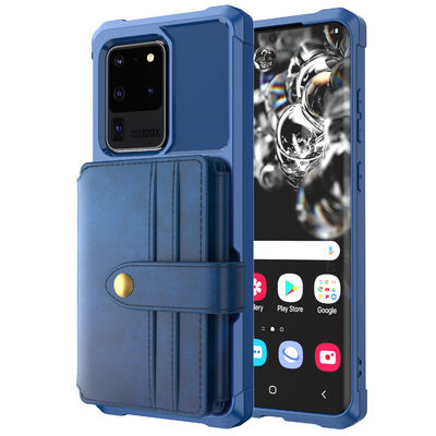 Odporne na wstrząsy futerały ochronne Samsung Odpinany skórzany pokrowiec w stylu retro