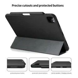 12,9-calowe, odporne na wstrząsy etui ochronne na iPada PU Leather Multi Angle