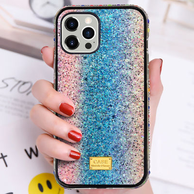 Glossy Pudełko do komórek Luxury Diamond Protection Back Case For IPhone 13 12 Promax
