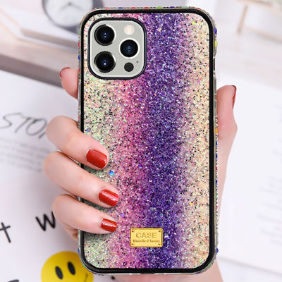 Glossy Pudełko do komórek Luxury Diamond Protection Back Case For IPhone 13 12 Promax