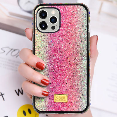 Glossy Pudełko do komórek Luxury Diamond Protection Back Case For IPhone 13 12 Promax