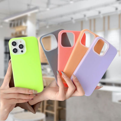 Simple Ins Jelly Liquid Silicone Phone Case For Apple 14 Promax iPhone 15 Kompletny pakiet