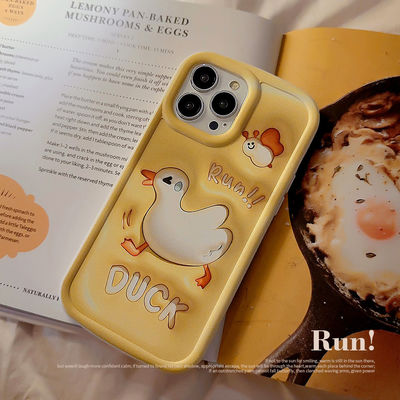 Stereoskopowy 3D Fun Duck Apple Phone Case Iphone 11 12 14 13 14pro Max Kompletny pakiet